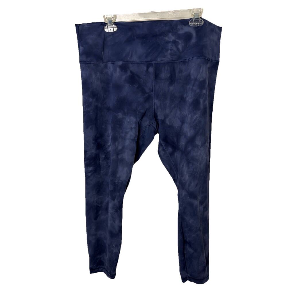 Lululemon Women’s Leggings Size 20 3X Blue Tie Dye High Ris